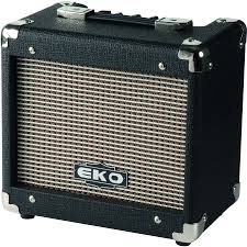 amplificatore chitarra elettrica eko 15w distorsore speaker 6,5"