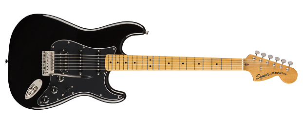chitarra elettrica fender squier classic vibe '70 nera manico acero hss corpo pioppo stratocaster