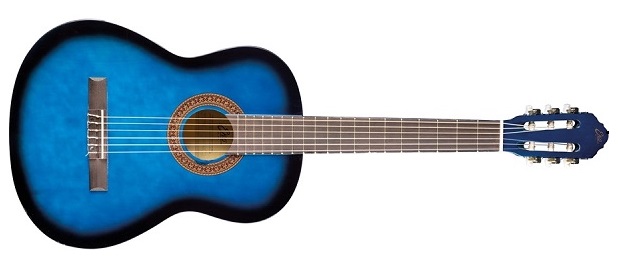 chitarra classica eko cs-10 blu 4/4 corpo tiglio