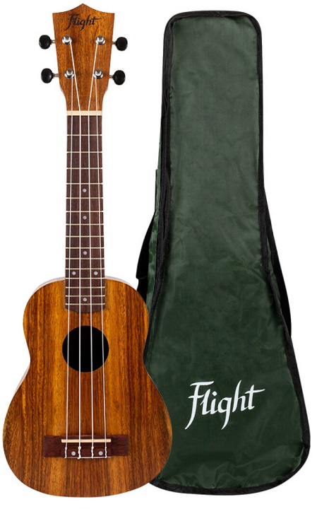 ukulele soprano Flight nus200 corpo mogano borsa inclusa