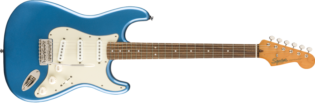 chitarra elettrica fender squier classic vibe '60 sss blu stratocaster