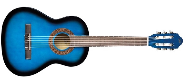chitarra classica eko cs-5 blu 3/4 ridotta corpo tiglio