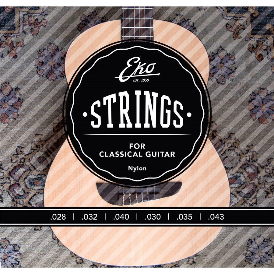 muta chitarra classica Eko strings nylon tensione normale