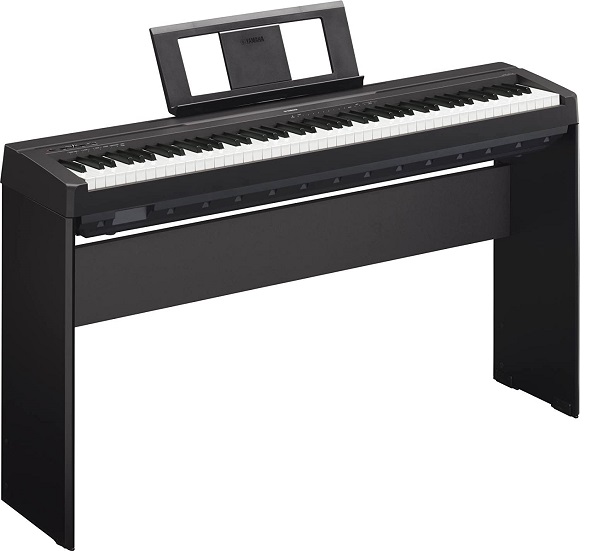 stage Piano digitale elettrico yamaha p45 tasti pesati nero supporto aggiuntivo
