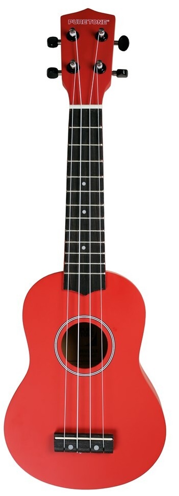 ukulele soprano puretone rosso borsa