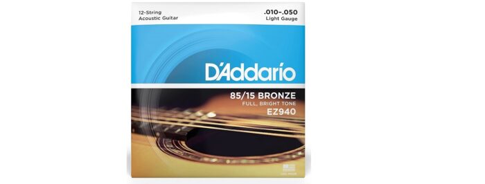D'addario EZ940 chitarra acustica 12c
